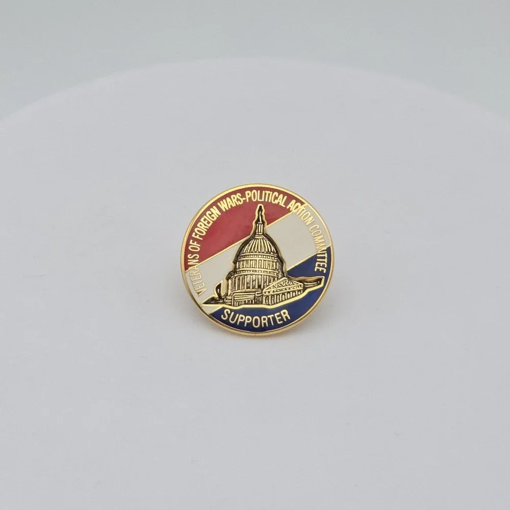 Vtg Veterans of Foreign‎ Wars (VFW) Pin Brooch Political Action Committee (PAC)